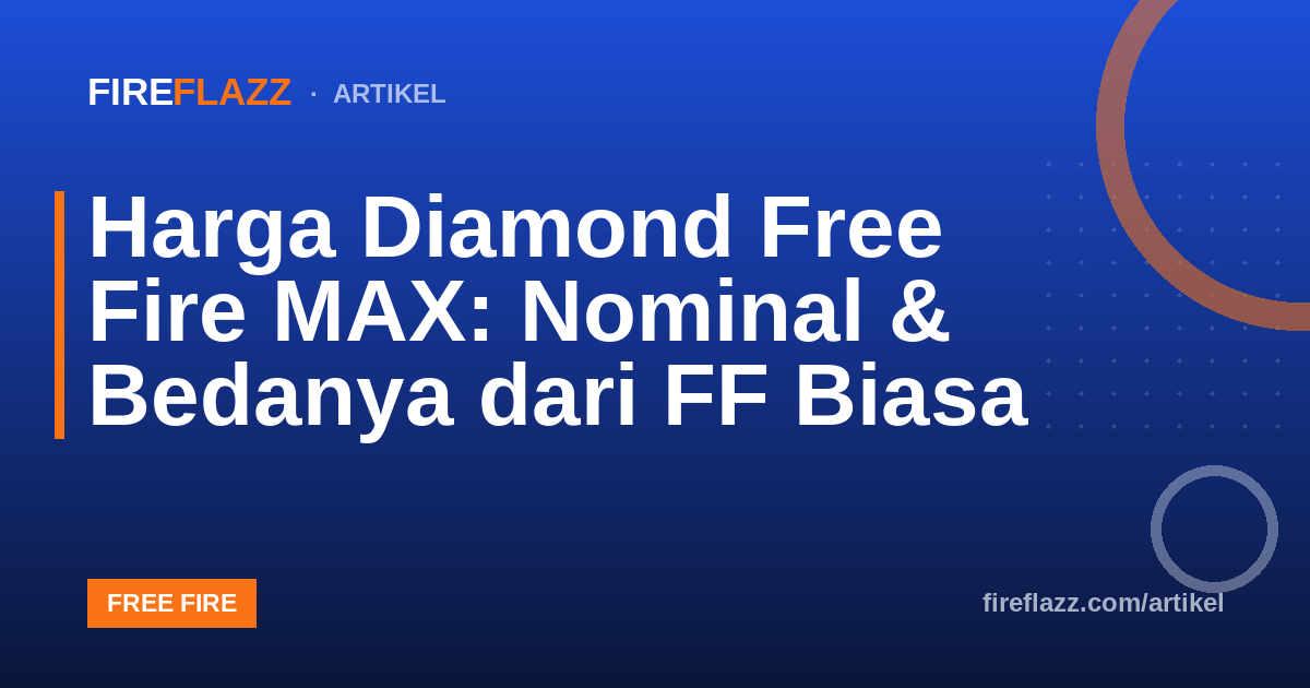 Harga Diamond Free Fire MAX: Nominal & Bedanya dari FF Biasa